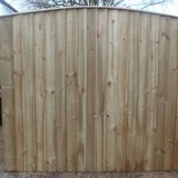 Arched Top Feather Edge Fence Panels