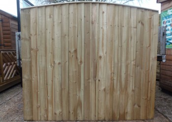 Arched Top Feather Edge Fence Panels